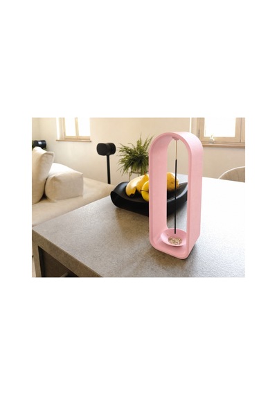 Alvera The Shrine Tütsülük 3d Baskı Modern Kemer Formlu Tütsü Tutucu-pembe