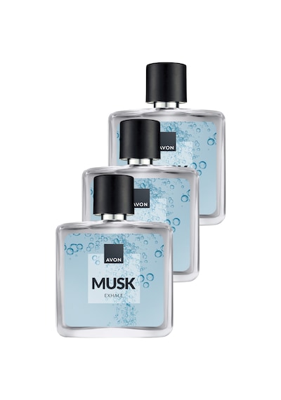Musk Exhale Erkek Parfüm Edt 75 Ml. Üçlü Paket Turunçgil