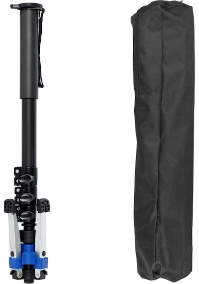 Dp-802 Plus Profesyonel 175cm Metal Ayaklı Monopod Çıkarılabilir Sabitleme Ayağı, 5 Kg Taşıma