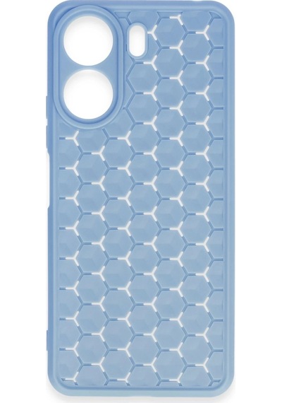 Newface - 701 - Xiaomi Redmi 13c Kılıf Petek Silikon Kapak - Csmo-tex - - Mavi