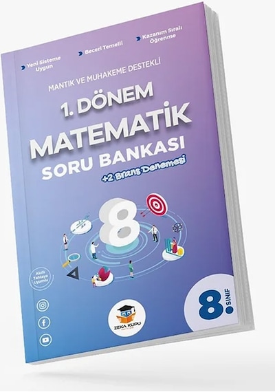 8. Sınıf 1. Dönem Matematik Soru Bankası -  Zeka Küpü Yayınları