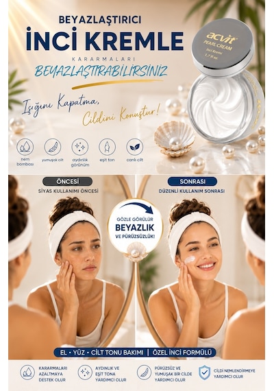 Acvit Cilt Tonu Renk Açıcı İnci Krem 50 ML