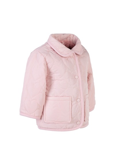Civil Baby Kalp Desen Yakalı 6-18 Ay Mont - Pembe Pudra Pembesi