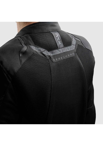 Rebelhorn Jax 75065 Yazlık Fileli Motosiklet Montu Gri - Siyah