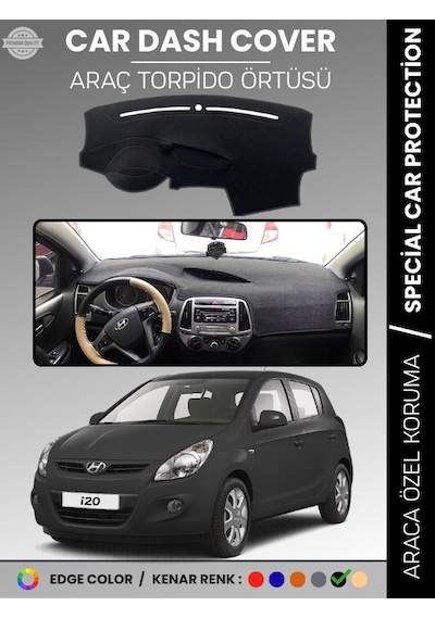 Hyundai İ20 2008-2014 Torpido Örtüsü Göğüs Koruma Araca Özel Uv Koruma - 834 Stiloto