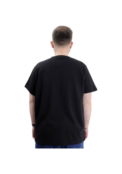 Mode Xl Büyük Beden Erkek T-shirt Bisiklet Yaka Waffle 20033 Siyah Siyah