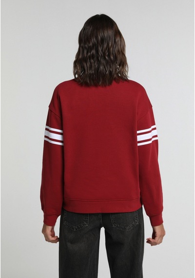 Colin's Colins Regular Fit Yuvarlak Yaka Baskılı Kadın Kirmizi Sweatshirt Cl1080907 Q1.v2 Red Kırmızı