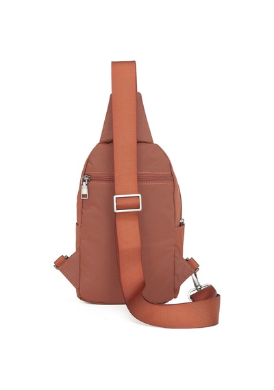 Smart Unisex Body Bag Tasarım Vücut Sırt Ve Göğüs Çantası Ayarlanabilir Askılı Kiremit Kiremit