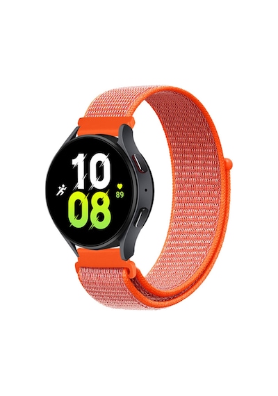 Forzacase Samsung Uyumlu Gear Sport R600 İçin Esnek Hasır Örgü Kordon Kayış - Fc140 Turuncu