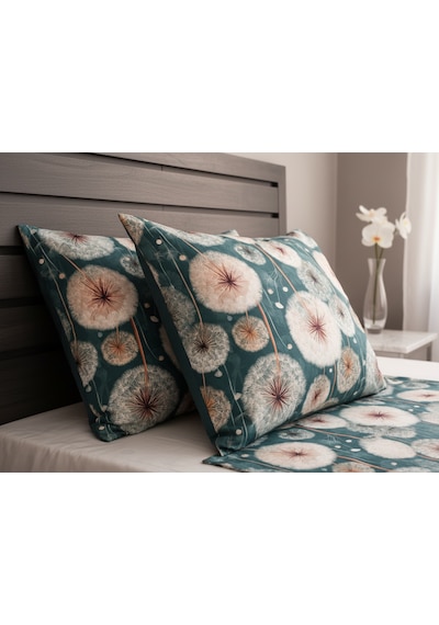 Artunhome Poplin Dijital Baskılı Yastık Kılıfı Seti 2 Adet 50x70 Cm %100 Pamuk Art20120040 Çok Renkli