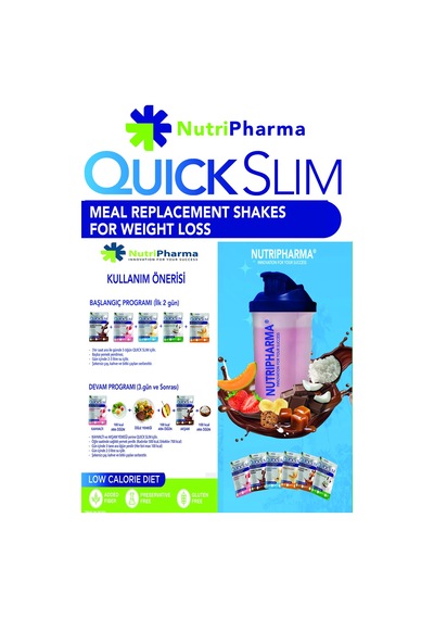 Quick Slim Öğün Yerine Geçen Shake - 30 Saşe - Karamel Latte