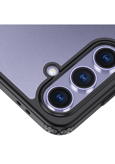 Samsung Galaxy Uyumlu S25 Kılıf Kenar Korumalı Arkası Şeffaf Kapak