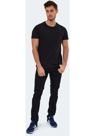 Slazenger KAURI IN Erkek Tişört Siyah