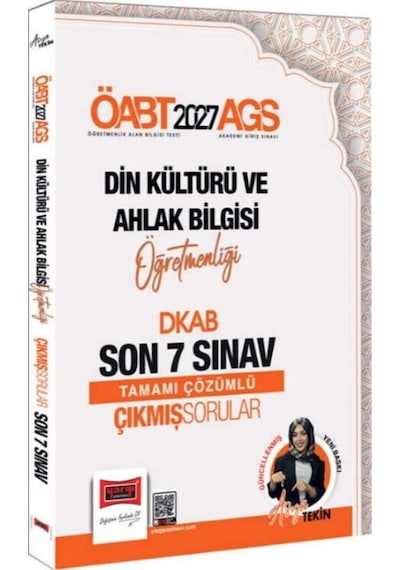 Yargı Yayınları 2027 Öabt Ags Din Kültürü Ve Ahlak Bilgisi Öğretmenliği Dkab Son 7 Sınav Çıkmış Sorular