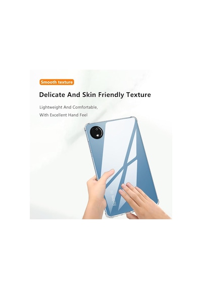 Xiaomi Redmi Pad Se 8.7 İnç Kılıf Şeffaf Köşe Korumalı Crystal Clear Silikon Arka Kapak Kılıf