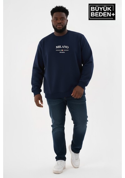 Süperlife Erkek Büyük Beden Milano İtalia Baskılı Bisiklet Yaka İnce Sweatshirt Spr26bsw956-9 Lacivert Süperlife Erkek Büyük Beden Milano İtalia Baskılı Bisiklet Yaka İnce Sweatshirt Spr26bsw956-9 Lacivert