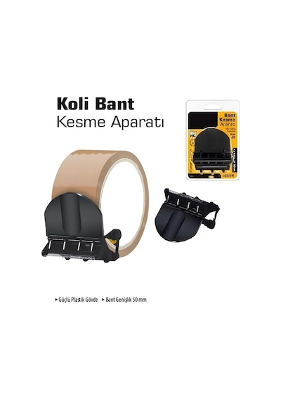 Lexroo 2 Adet Paslanmaz Çelik Bıçak Bant Kesme Aparatı Avuç İçi Ergonomik Dayanıklı Malzeme