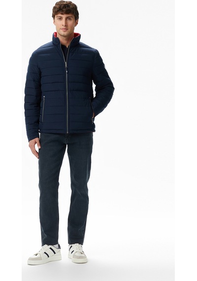 Nautica Erkek Bej Regular Fit Çift Taraflı Mont Desenli V622744 Bej
