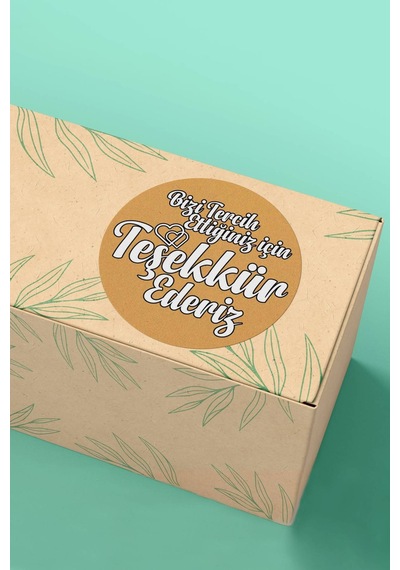 Teşekkür Ederiz Hardal Kargo Sticker 3x3cm St2158 Çok Renkli