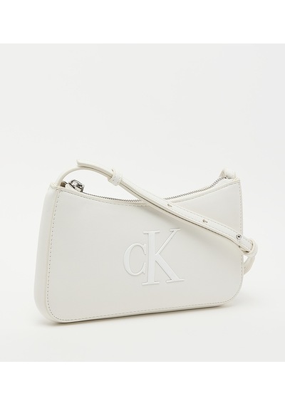 Calvin Klein Lv04f1125g4lx Bold Ck Kadın Omuz Çantası Beyaz