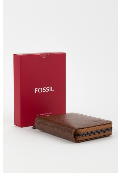 Fossil %100 Hakiki Deri Fermuarlı El Portföyü Cüzdan Taba Taba