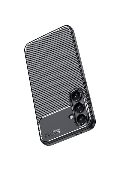 Adige Samsung Galaxy Uyumlu S25 Fe Kılıf Negro Karbon Fiber Dizayn Silikon