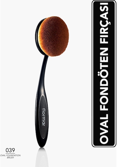 Flormar Yatay Eğimli Fondöten Fırçası - Oval Foundation Brush - 039 - 8690604598496