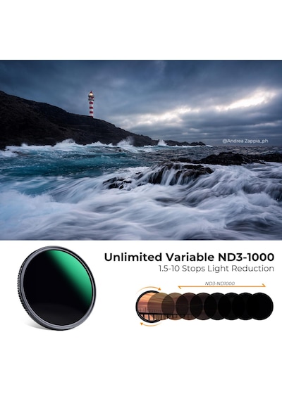 K&f Concept ND3-1000 77 MM Varibale Nano-D ND Ultra Filtre