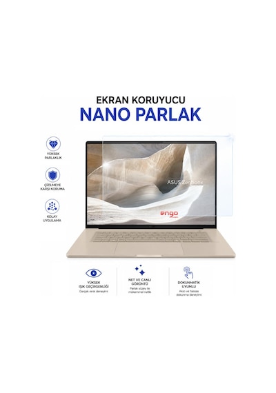 Asus Zenbook A16 Ekran Koruyucu 16 İnç Nano Parlak