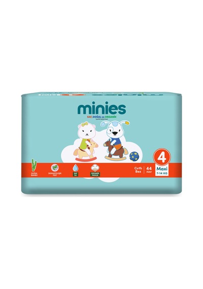 Minies Bebek Bezi Maxi 4 Beden 7-14 Kg 44 Adet - 5 Adet Tarı 4 - 5 Numara