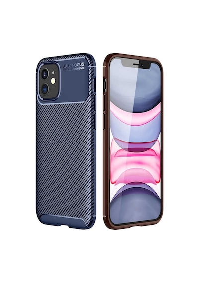 Apple Uyumlu iPhone 12 Mini Kılıf Negro Karbon Dizayn Silikon (510451213)