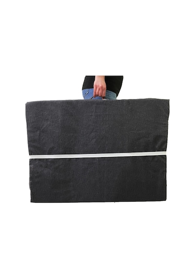 Katlanır Yatak Yer Yatağı Sünger Yatak Tek Kişilik 80x180 Siyah Kırçıllı