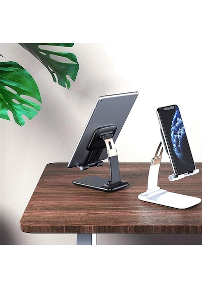 Gold Seri Katlanabilir Masaüstü Telefon Ve Tablet Standı Siyah