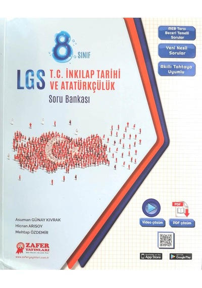Zafer Yayınları 8. Sınıf LGS İnkılap Tarihi Soru Bankası