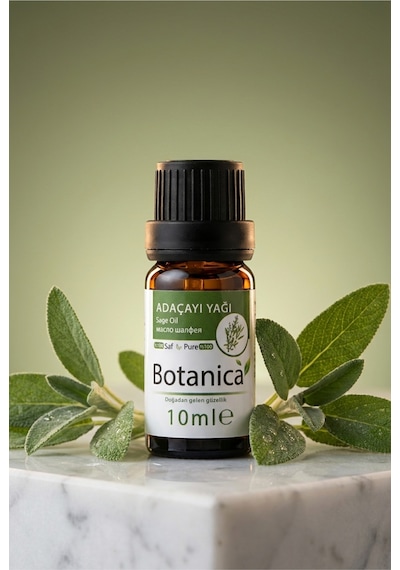 Botanica %100 Saf Adaçayı Yağı Kepek Önleyici Saç Derisi Bakımı Doğal Rahatlatıcı Bitkisel Damla 10 Ml 10 ML