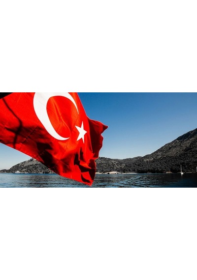 Türk Bayrak Alpaka Kumaş Tekne Yat 50X75Cm
