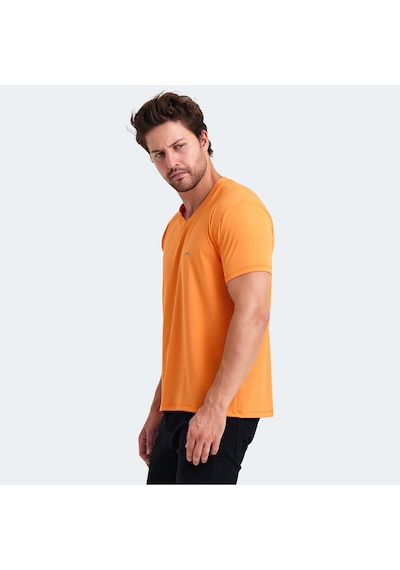 Slazenger KATRIINA Erkek V Yaka Turuncu Tişört