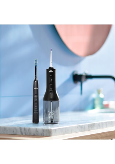 Philips Sonicare Kablosuz Power Flosser Ağız Sulama Cihazı Ve Diamondclean 9000 Elektrikli Diş Fırçası - Temiz Dişler, Temiz Diş Etleri Ve Plak Temizleme, Siyah Model Hx3886/43 Philips Sonicare Kablosuz Power Flosser Ağız Sulama Cihazı Ve Diamondclean 9000 Elektrikli Diş Fırçası - Temiz Dişler, Temiz Diş Etleri Ve Plak Temizleme, Siyah Model Hx3886/43