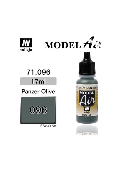 17 Ml. Olive Grey Model Air Serisi Maket Boyası, Vallejo 71096 Standart