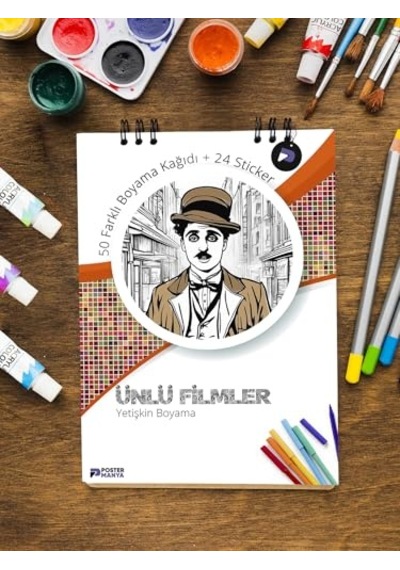 Ünlü Filmler Yetişkinler Için Boyama Kitabı, Imdb 50 Film Mandala Boyama Kitabı, Film Boyama Defteri, Yetişkin Bo Genel