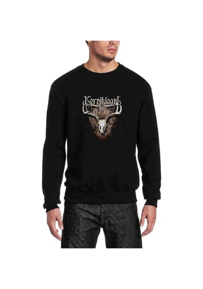 Korpiklaani Karkelo Albüm Baskılı Siyah Erkek Örme Sweatshirt (528793168)