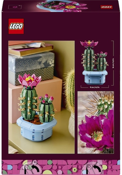 LEGO® Botanicals Çiçekli Kaktüs 11509 - 9 Yas ve Üzeri Çocuklar için 2 Kaktüs Içeren Yaratici Oyuncak Yapim Seti (482 Parça)