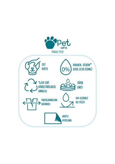 Pet Love Evcil Hayvan Tuvalet Eğitim Pedi 30 Adet