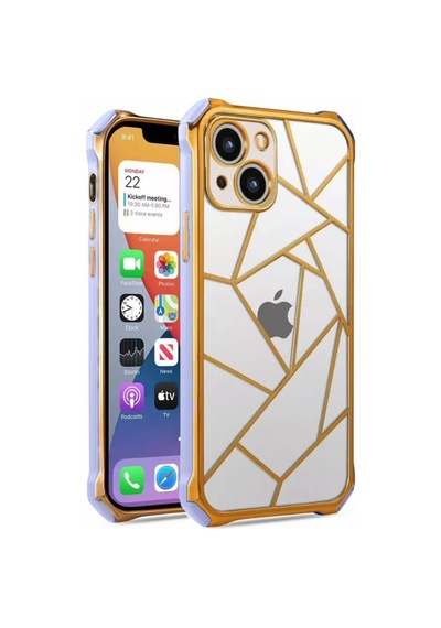 Apple Uyumlu iPhone 13 Kilif Lazer Prizma Kamera Korumali Kapak 553329671