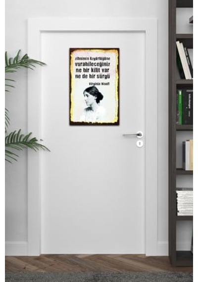 Ayrex Kuşe Kağıt Duvar Posteri Ne Bir Kilit Var Ne De Bir Sürgü Retro Vintage Drtr0023