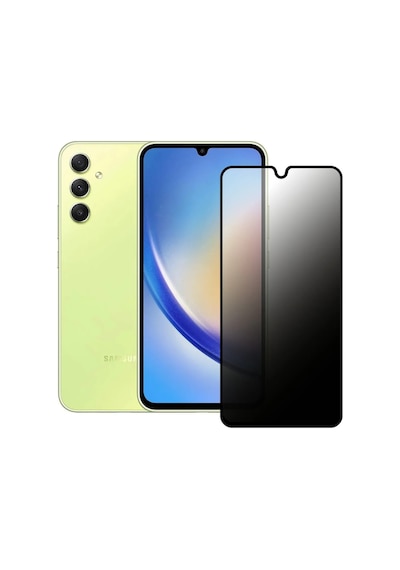 Samsung Galaxy A34- Uyumlu Privacy Hayalet -gizli- Temperli Cam Ekran Koruyucu - Anti Static Esd Hd