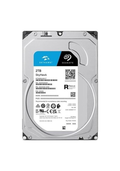 Seagate 3.5" 2tb Skyhawk St2000vx017 5400 Rpm 256mb Sata-3 Güvenlik Diski-212386