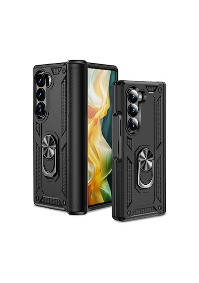 Galaxy Uyumlu Z Fold 6 Kılıf Tchs Vega Kapak - Kırmızı Kirmizi