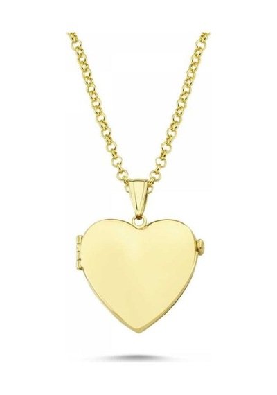 Sembolgold Altın Resimli Kolye Kalp Doç Zincir Sk42-7430099