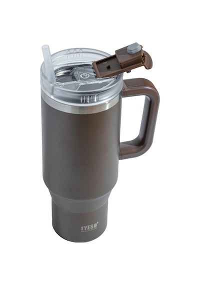 Tyeso Qq Termos Sızdırmaz Pipetli Çift Duvarlı Vakumlu 1200ml TS-8868KH Kahverengi